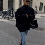 Lainey Manteau Femme – Manteau Oversize en Laine Élégant & Confortable pour Hiver