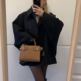 Lainey Manteau Femme – Manteau Oversize en Laine Élégant & Confortable pour Hiver