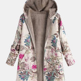 Ivy – Veste en polaire pastel avec motif botanique