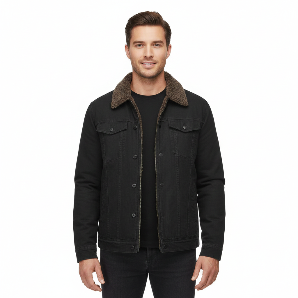 Morgan Veste Hiver Homme – Shirtjack Doublé Fleece avec Poches & Boutons-Pression