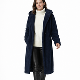 Camie Manteau Teddy Femme Long – Fausse Fourrure Douce, Coupe Ample, Manteau Hiver Élégant