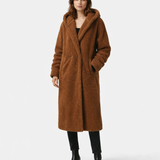 Camie Manteau Teddy Femme Long – Fausse Fourrure Douce, Coupe Ample, Manteau Hiver Élégant