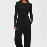Armelle - Ensemble haut à manches longues & pantalon large