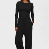 Armelle - Ensemble haut à manches longues & pantalon large