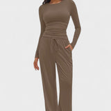 Armelle - Ensemble haut à manches longues & pantalon large