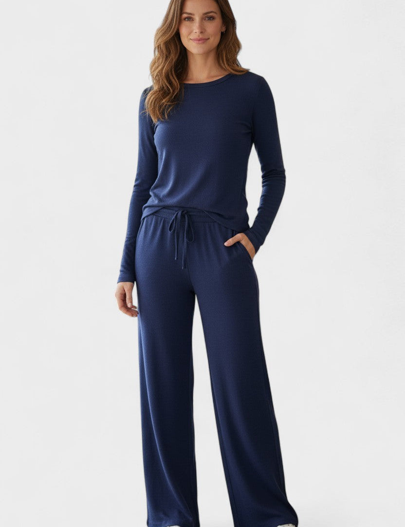 Armelle - Ensemble haut à manches longues & pantalon large
