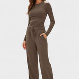 Armelle - Ensemble haut à manches longues & pantalon large