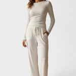 Armelle - Ensemble haut à manches longues & pantalon large