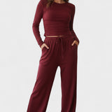 Armelle - Ensemble haut à manches longues & pantalon large