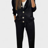 Nine - Ensemble cardigan boutonné & pantalon