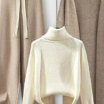 Joséphine - Ensemble pull à col roulé, cardigan & pantalon