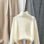 Joséphine - Ensemble pull à col roulé, cardigan & pantalon