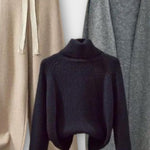 Joséphine - Ensemble pull à col roulé, cardigan & pantalon