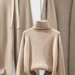 Joséphine - Ensemble pull à col roulé, cardigan & pantalon