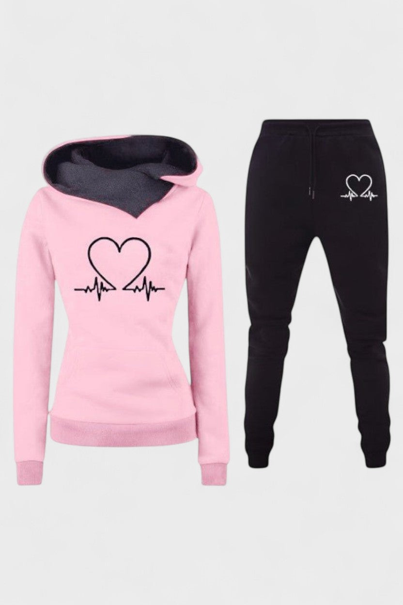Capucine - Ensemble sweat à capuche cœur & jogging