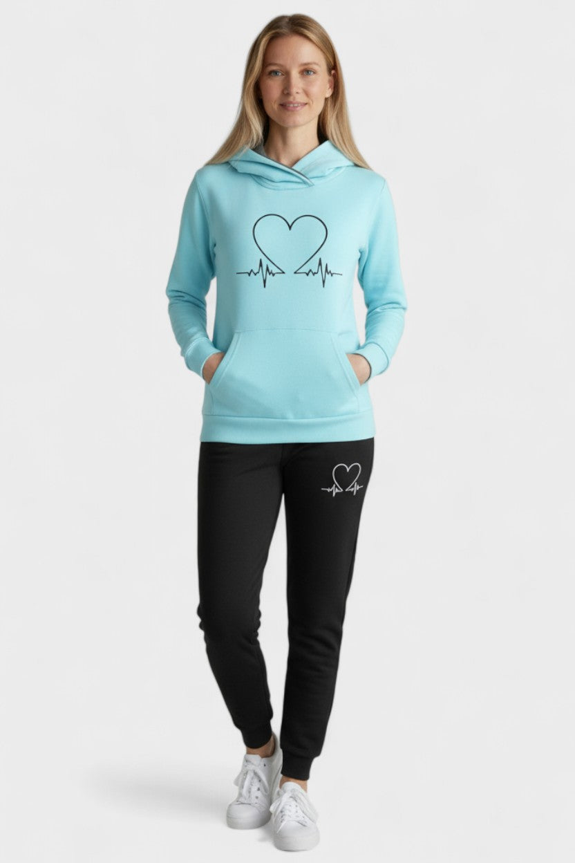 Capucine - Ensemble sweat à capuche cœur & jogging