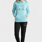 Capucine - Ensemble sweat à capuche cœur & jogging