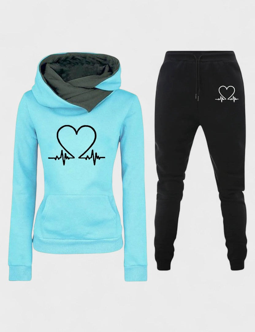 Capucine - Ensemble sweat à capuche cœur & jogging
