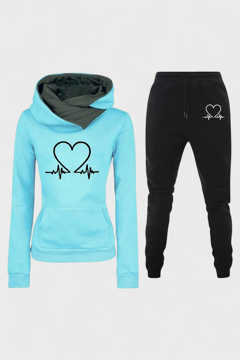 Capucine - Ensemble sweat à capuche cœur & jogging