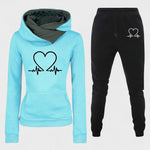 Capucine - Ensemble sweat à capuche cœur & jogging