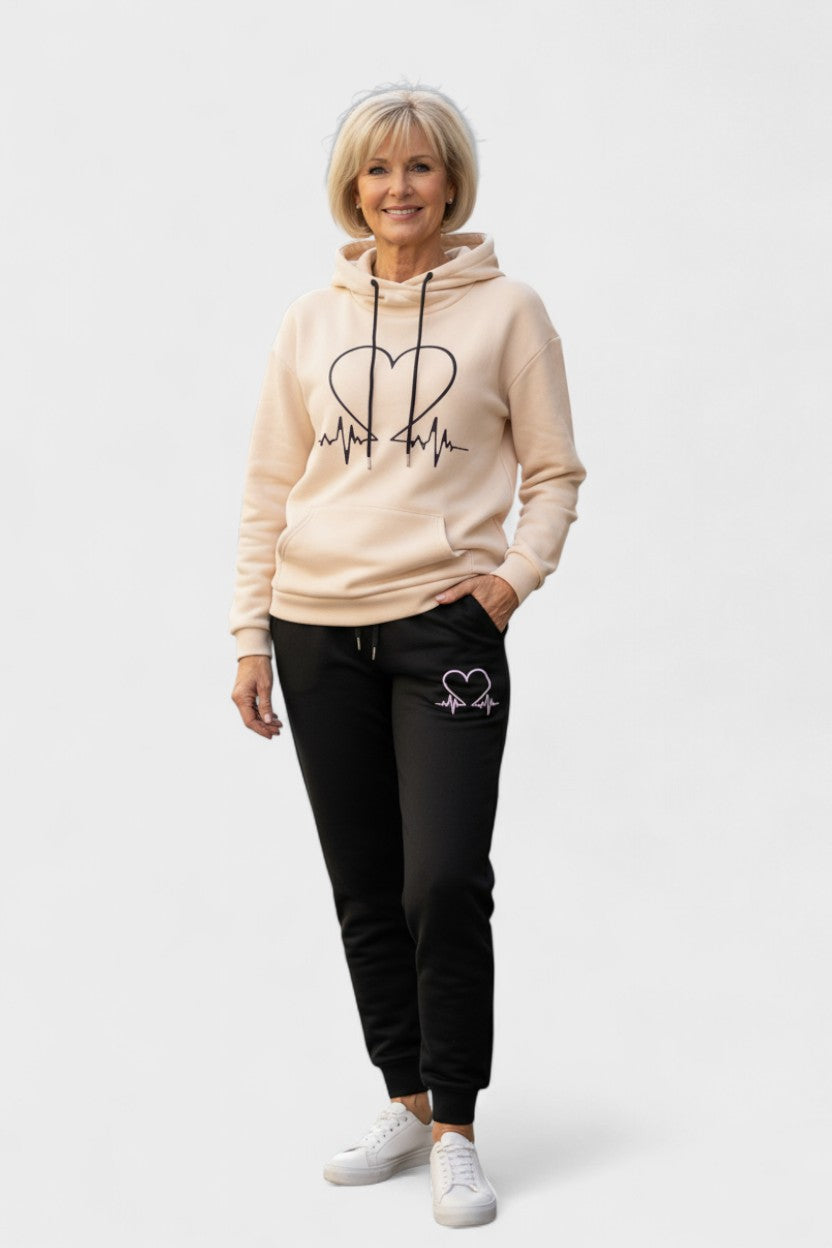Capucine - Ensemble sweat à capuche cœur & jogging