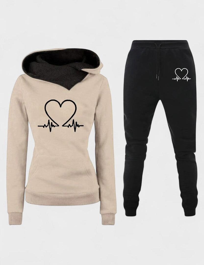 Capucine - Ensemble sweat à capuche cœur & jogging