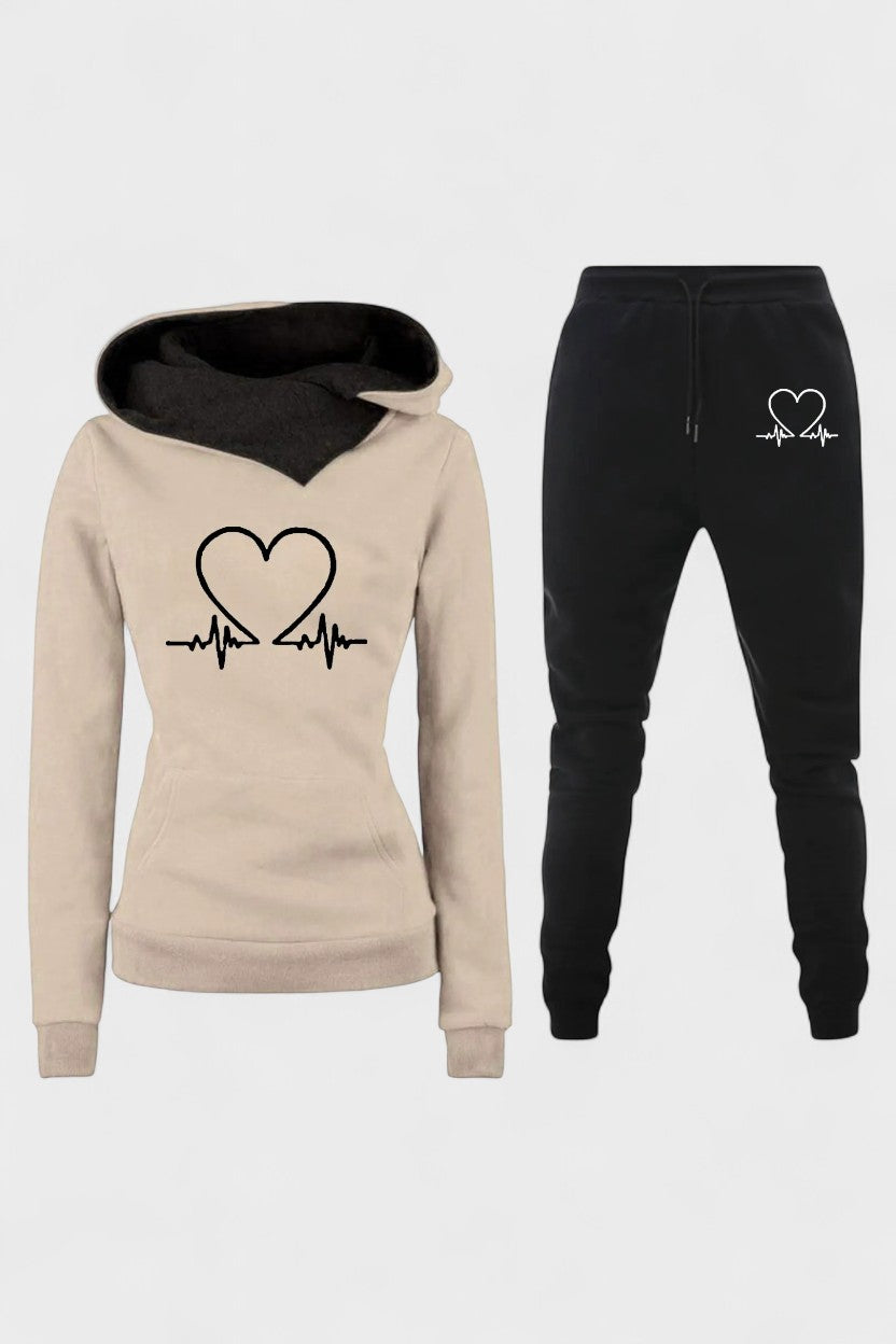 Capucine - Ensemble sweat à capuche cœur & jogging