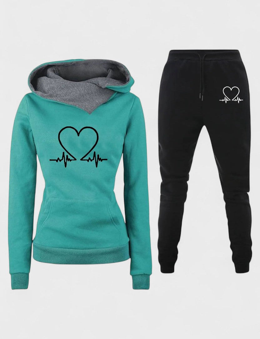 Capucine - Ensemble sweat à capuche cœur & jogging