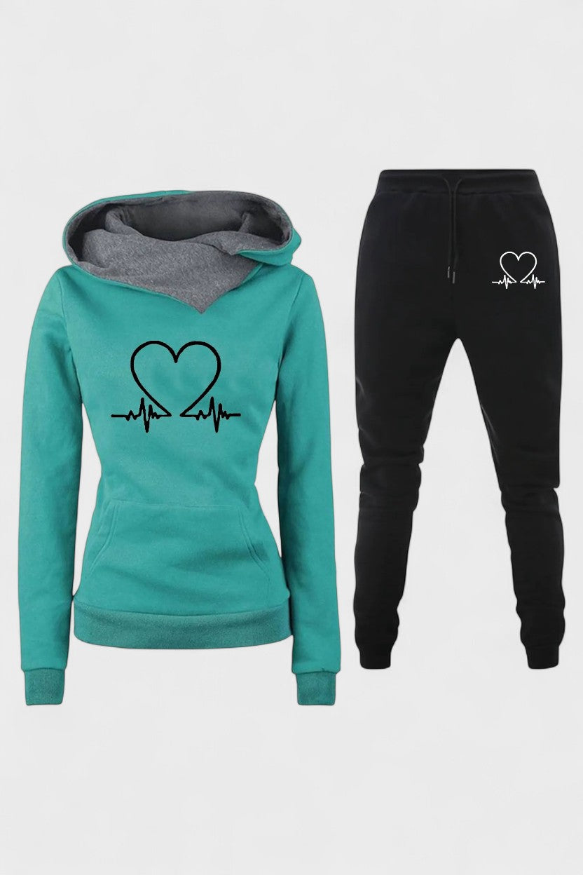 Capucine - Ensemble sweat à capuche cœur & jogging