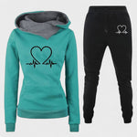 Capucine - Ensemble sweat à capuche cœur & jogging