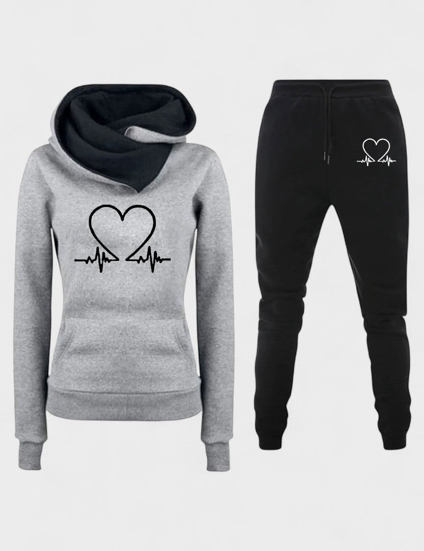 Capucine - Ensemble sweat à capuche cœur & jogging