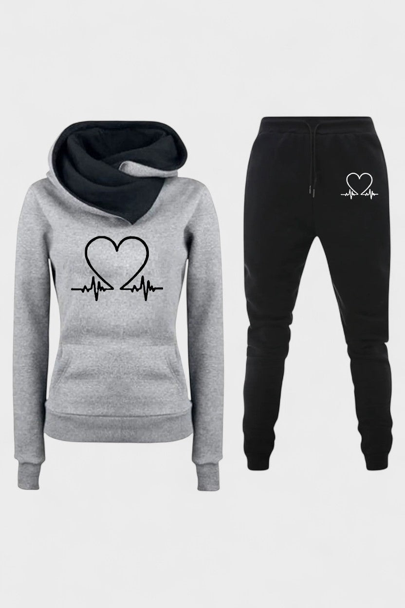 Capucine - Ensemble sweat à capuche cœur & jogging