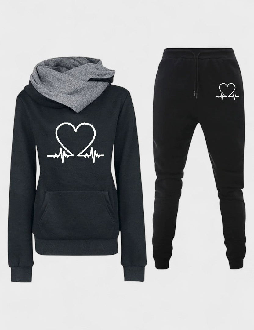 Capucine - Ensemble sweat à capuche cœur & jogging