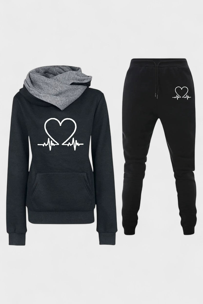 Capucine - Ensemble sweat à capuche cœur & jogging