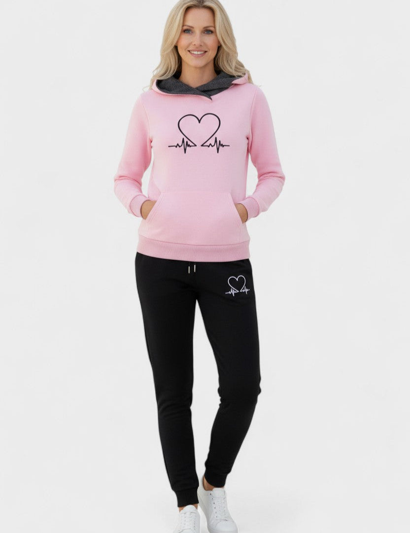 Capucine - Ensemble sweat à capuche cœur & jogging