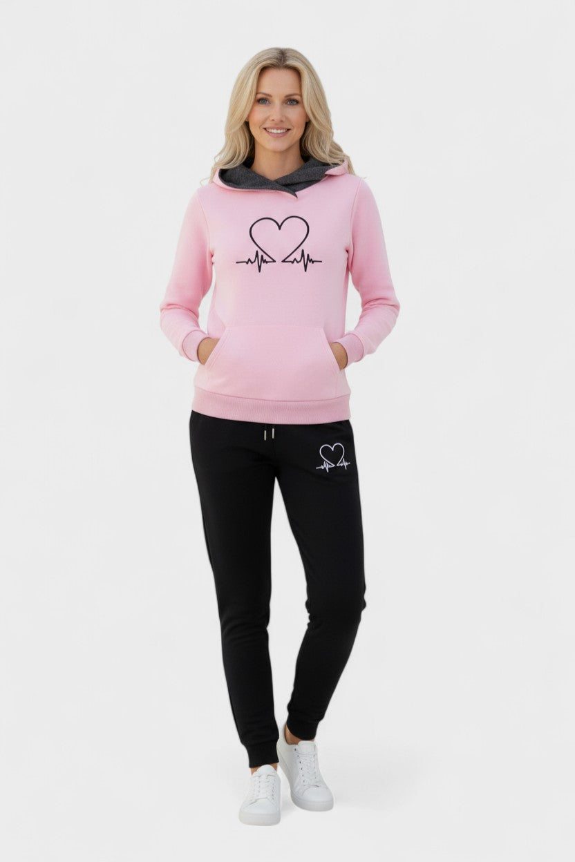 Capucine - Ensemble sweat à capuche cœur & jogging