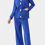 Sylvine - Ensemble cardigan boutonné & pantalon ample