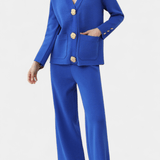 Sylvine - Ensemble cardigan boutonné & pantalon ample