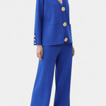 Sylvine - Ensemble cardigan boutonné & pantalon ample