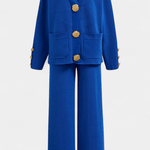 Sylvine - Ensemble cardigan boutonné & pantalon ample