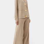 Sylvine - Ensemble cardigan boutonné & pantalon ample