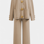 Sylvine - Ensemble cardigan boutonné & pantalon ample