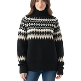 Keith Pull Fair Isle Femme Oversize – Tricot Chaud à Motif Nordique Classique