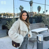 Liliana Manteau Luxe Femme – Faux Fur Coat Ultra-Doux au Style Élégant pour l’Hiver