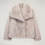 Liliana Manteau Luxe Femme – Faux Fur Coat Ultra-Doux au Style Élégant pour l’Hiver