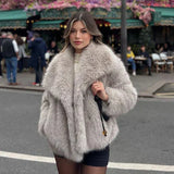Liliana Manteau Luxe Femme – Faux Fur Coat Ultra-Doux au Style Élégant pour l’Hiver