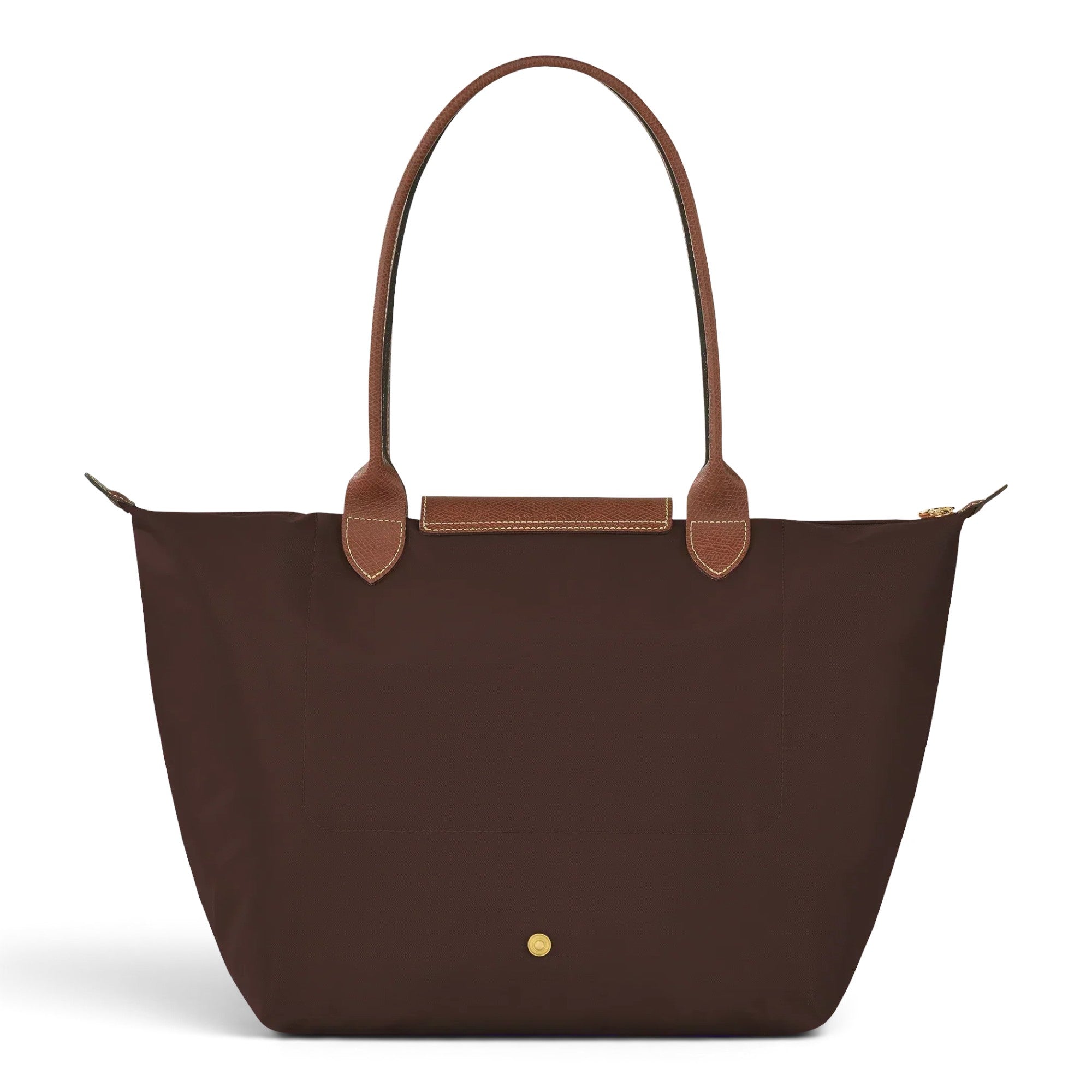 Suzanne - Grand cabas pliable en marron foncé - détail du tissu