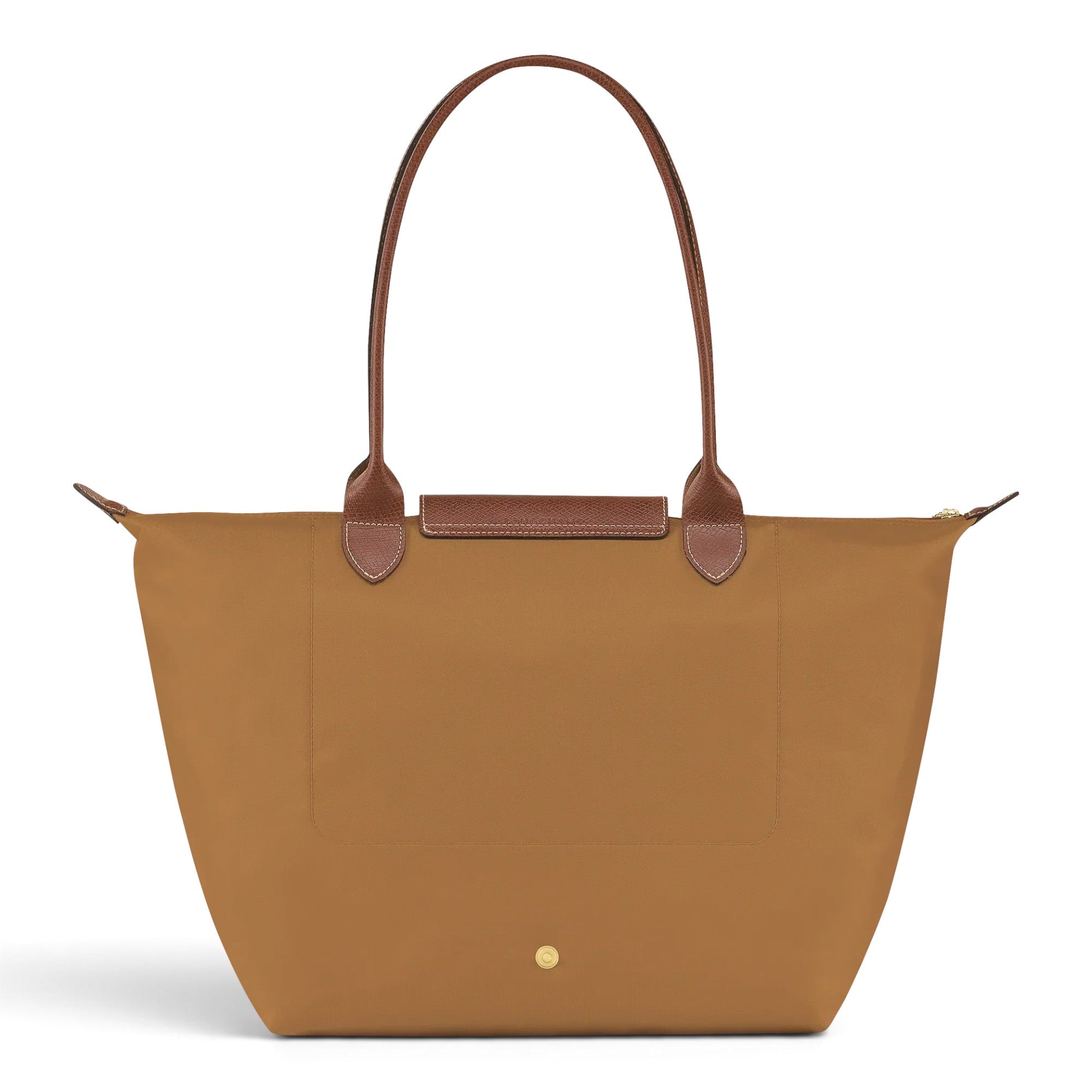 Sandrine - Grand cabas pliable en cuir cognac - autre vue