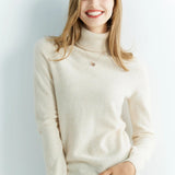 Angelie Pull Col Roulé Femme – 100% Laine Mérinos Douce & Respirante Coupe Décontractée