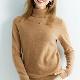 Angelie Pull Col Roulé Femme – 100% Laine Mérinos Douce & Respirante Coupe Décontractée